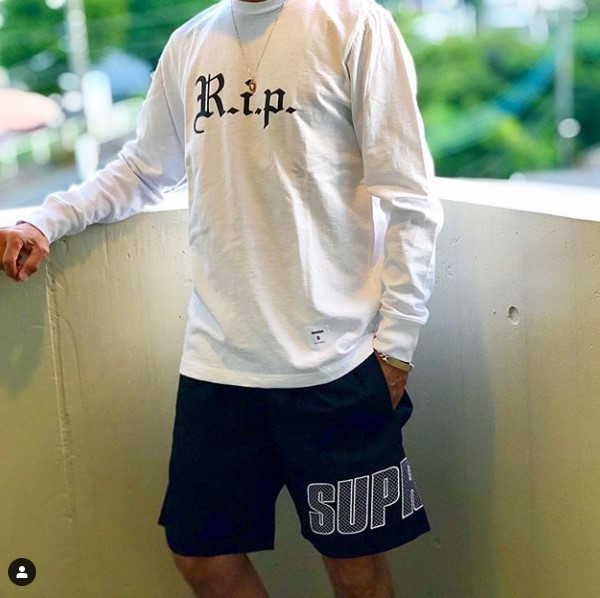 正規品 新品未着用 19SS Supreme Logo Applique Water Short Black S