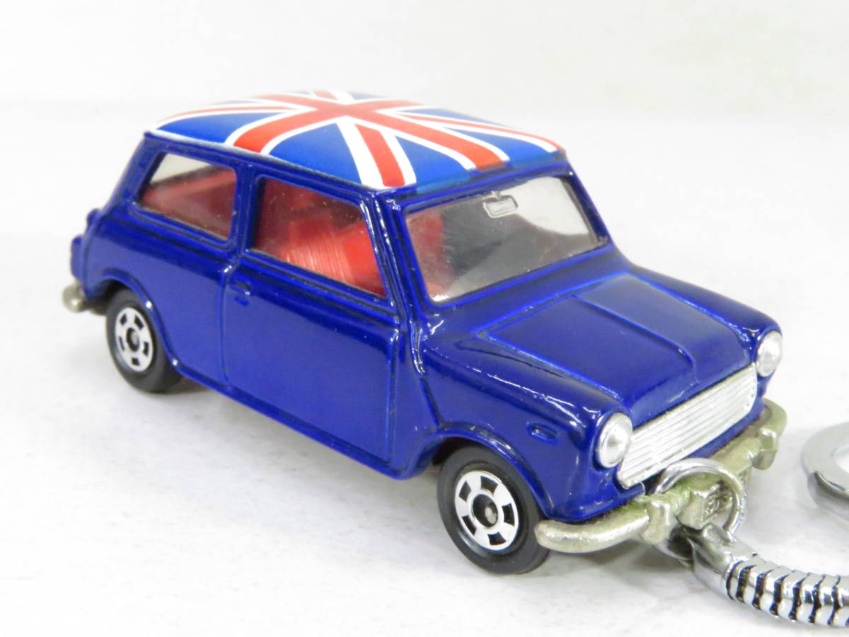 トミカ 外国車シリーズ BLMC ミニ キーホルダー トミカキーホルダー BLMC MINI COOPER ミニクーパー 青系/ユニオン