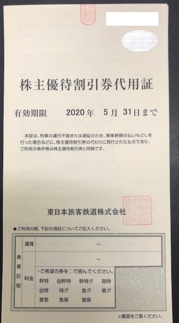  ＪＲ東日本株主優待券 期限5月31日迄&times;8枚セット クリックポスト無料 ③(優待券、割引券)｜売買されたオークション情報、yahooの商品情報をアーカイブ公開 - オークファン 優待券、割引券