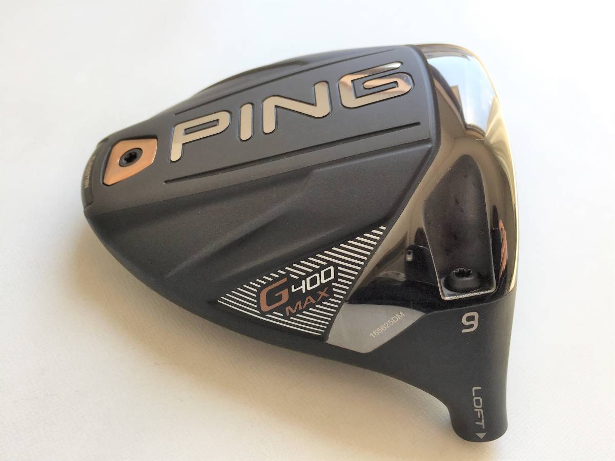 低価，正規品 ピン PING G400 MAX 9&deg; ドライバー ヘッド 単体 日本仕様正規品 拡大画像あり(ピン)｜売買されたオークション情報、yahooの商品情報をアーカイブ公開 - オークファン 男性右きき用