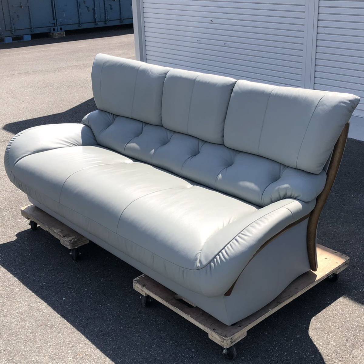 カリモク ソファ 3人掛け | 本革」の人気商品一覧 安い商品を通販 
