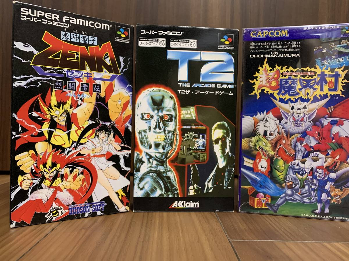 【お買い得，定番人気】 SFC 3本セット 鬼神童子ZENKI 烈闘雷伝 T2 ザ アーケードゲーム 超魔界村(アドベンチャー)｜売買されたオークション情報、yahooの商品情報をアーカイブ公開 - オークファン タイトル