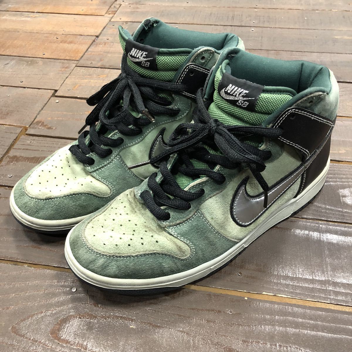 NIKE SB ナイキ DUNK HI PURO ダンク ハイカット スニーカー 305050-304 2007年製 28cm 中古 現状品 ブリュー
