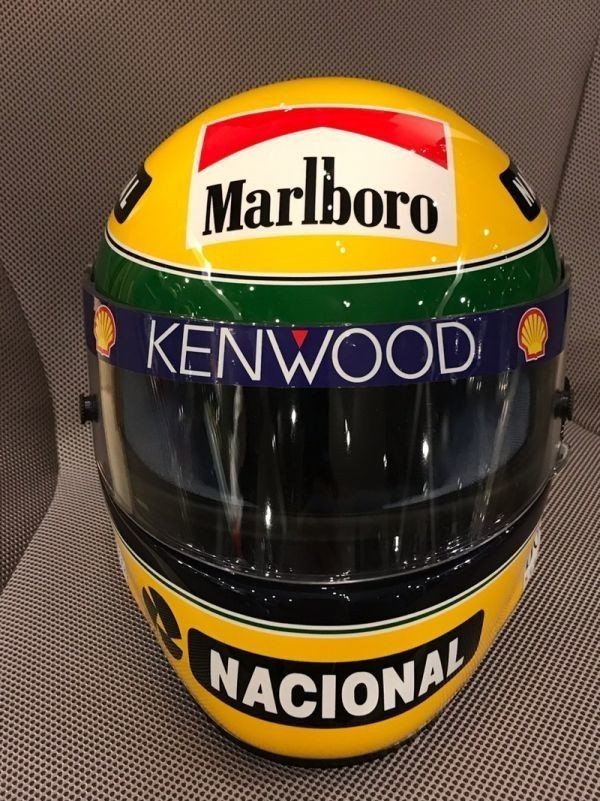 高品質！ アイルトン セナ 1993 バイザーステッカー KENWOOD SHOEI X