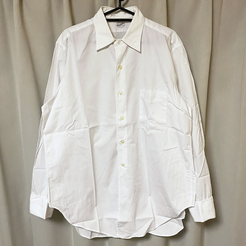 SALE，新品 50s ビンテージ USA製 マンハッタン Manhattan ホワイトシャツ 白シャツ ダブルカフス ワイシャツ ドレスシャツ 40s アメリカ製 vintage(Mサイズ)｜売買されたオークション情報、yahooの商品情報をア 長袖シャツ一般