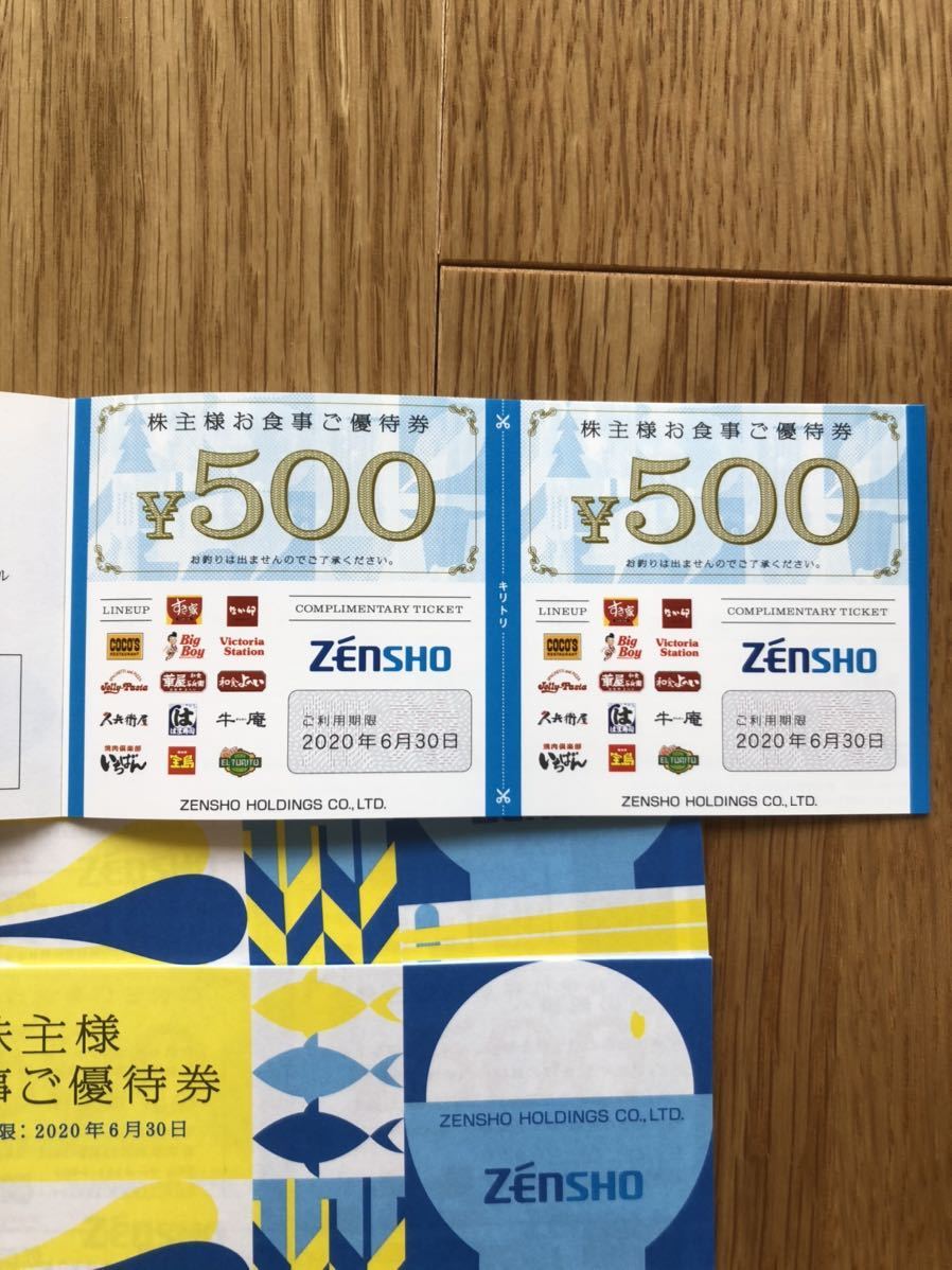 株主優待券・割引券 ゼンショー 株主優待券 12,000円分