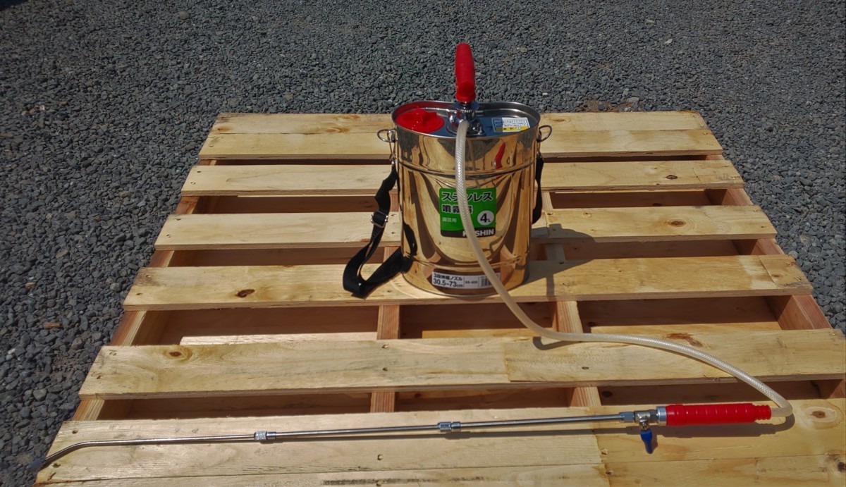 酸素噴霧機04 セフティ－3・肩掛半自動噴霧器・4L 工進 ステンレス 肩掛け 噴霧器