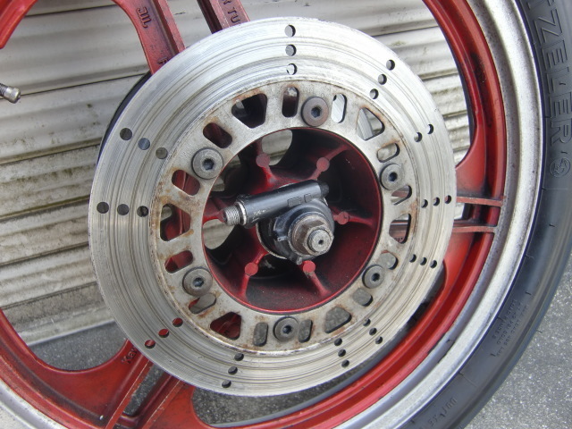 GPz550/GPz400 当時物 純正 フロントホイール 18インチ アクスル類付き