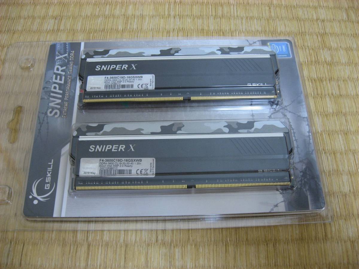◇G.SKILL SNIPER X DDR4-3600 F4-3600C19D-16GSXWB 8GB×2 16GB