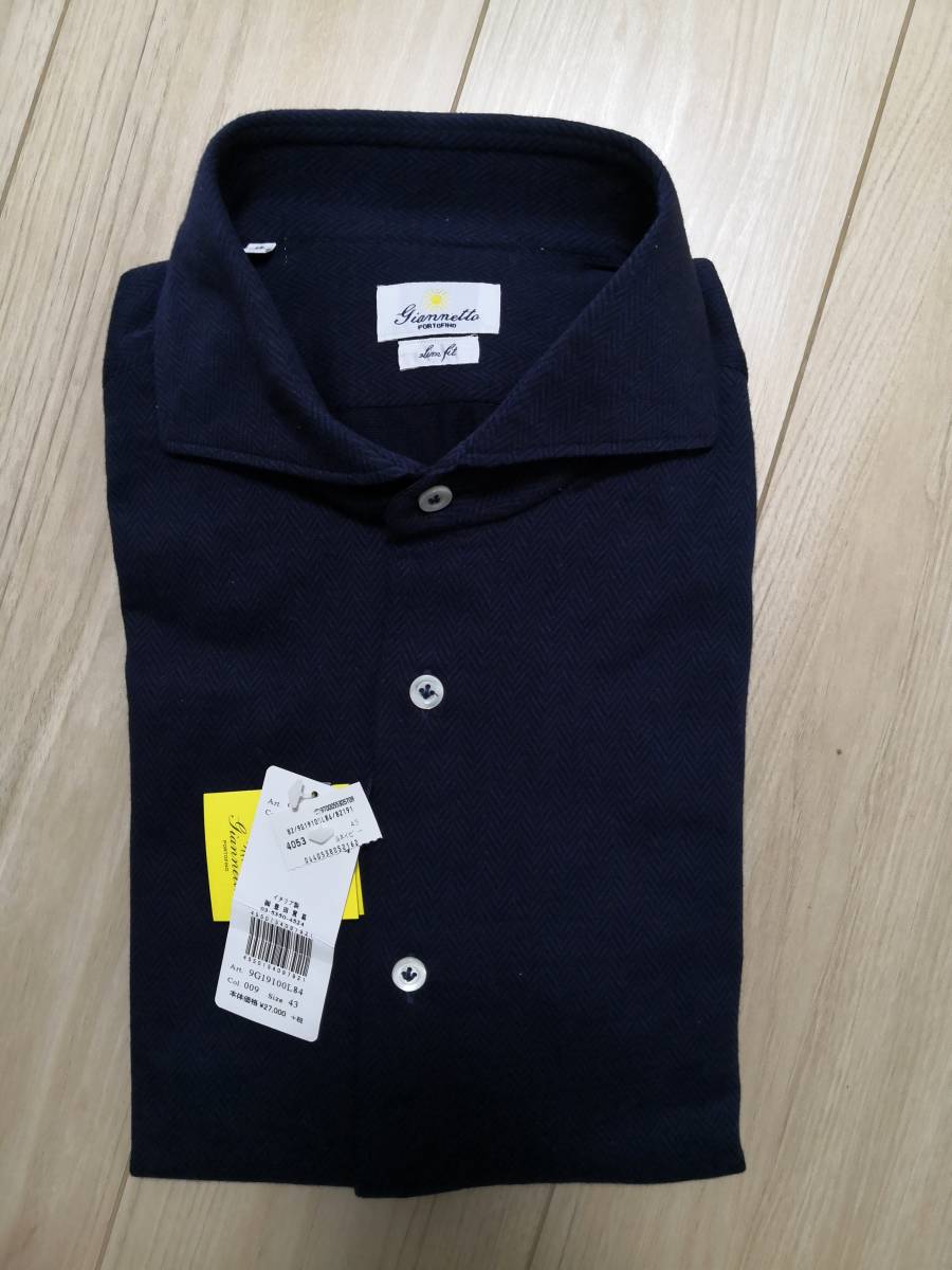19aw Giannetto ジャンネット ネイビーシャツ 紺 コットン43 阪急メンズ館購入国内正規品 Lサイズ 売買されたオークション情報 Yahooの商品情報をアーカイブ公開 オークファン Aucfan Com