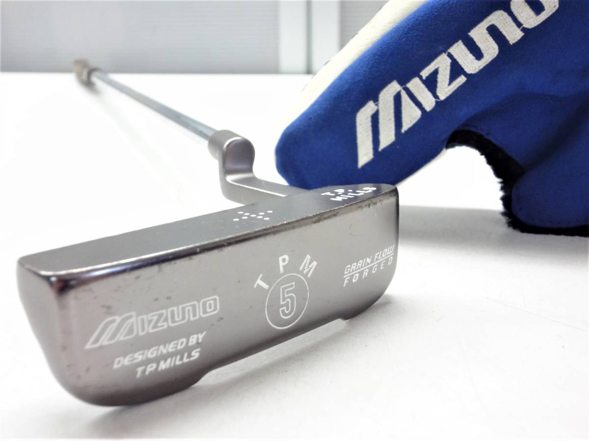 正規品，大得価 mizuno T.P.Mills TPM-5 ミズノ パター GRAIN FLOW FORGED ヘッドカバー付 ゴルフクラブ(ミズノ)｜売買されたオークション情報、yahooの商品情報をアーカイブ公開 - オークファン 男性右きき用