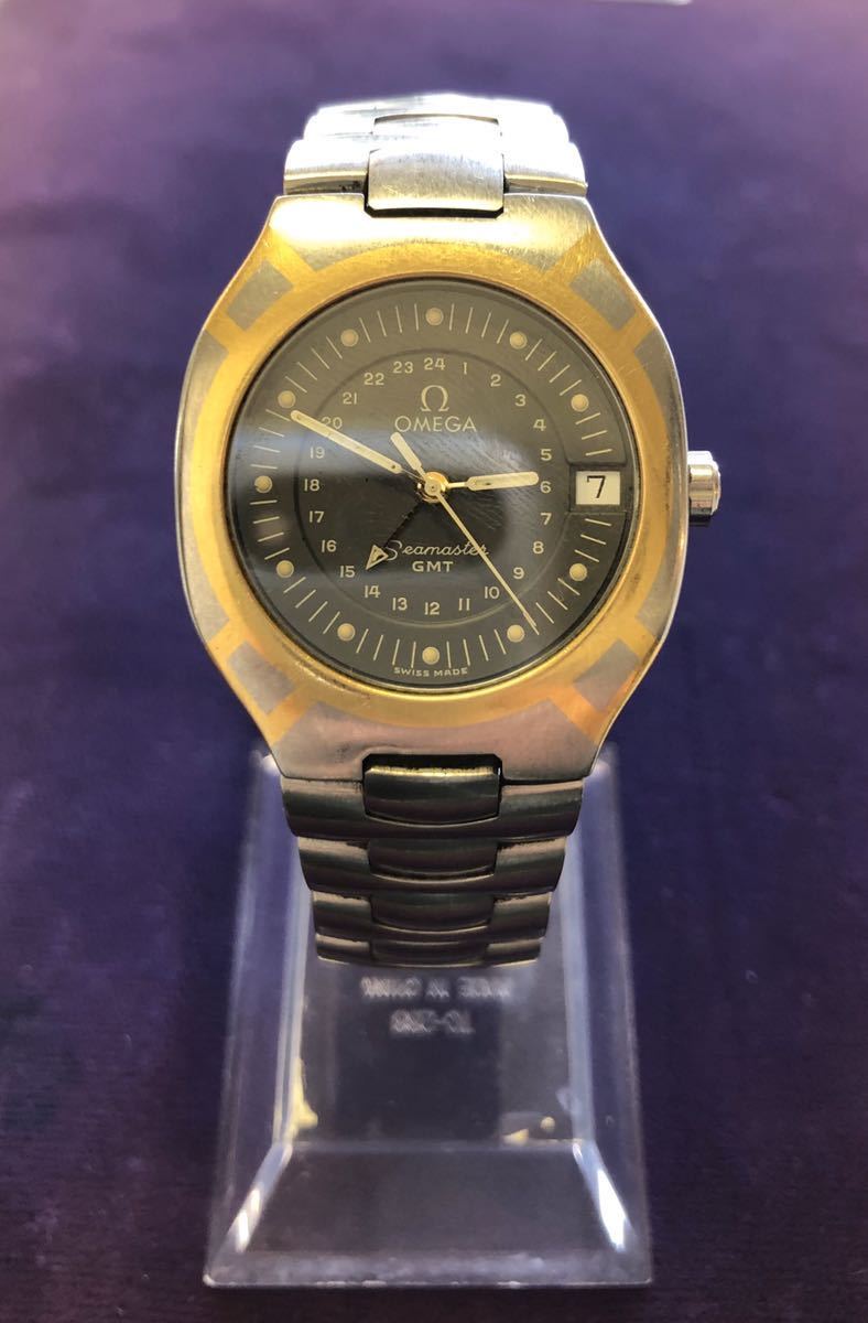 ◆専用商品です◆美品【稀少GMTモデル】 【OMEGA/オメガ】【Sea master Polaris/シーマスターポラリス】【動品】 シーマスター OMEGA オメガ PLANET SEAMASTER オメガ「シーマスター
