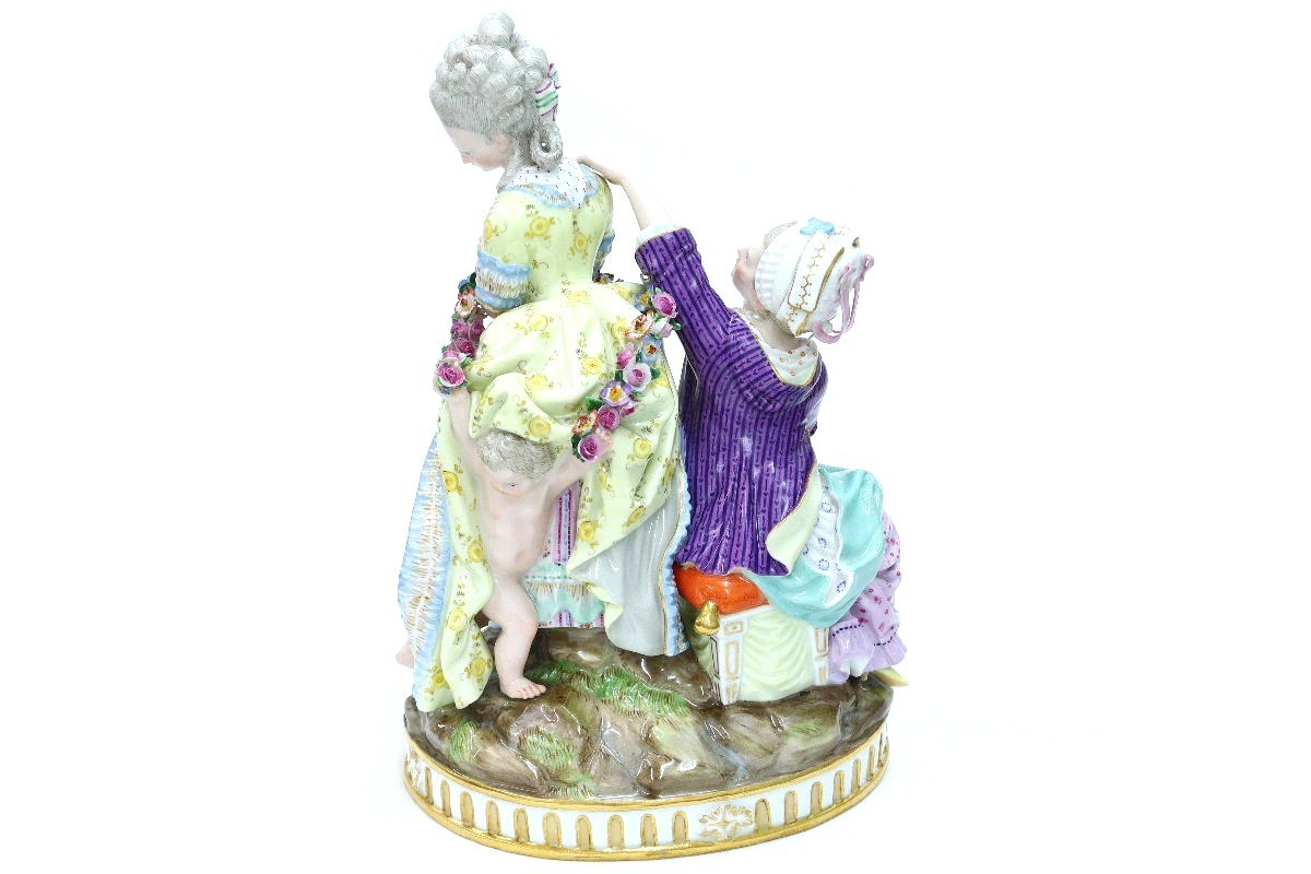 マイセン】フィギア・卵売り マイセン Meissen 壊れた卵 名作 古