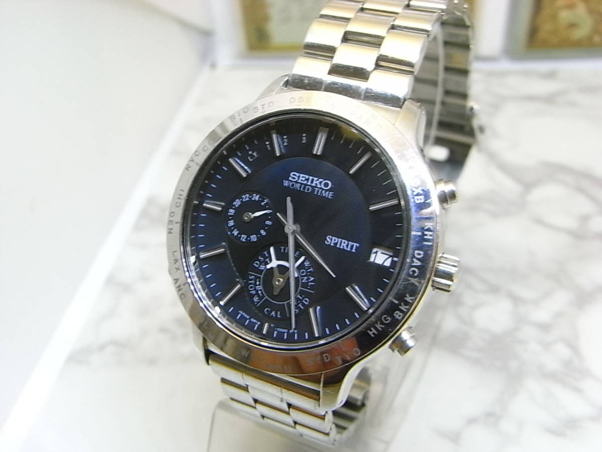 セイコー SEIKO SPIRIT WORLD TIME 6M15-7000 セイコー SEIKO 