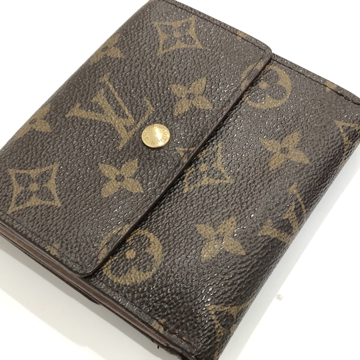 LOUIS VUITTON ルイヴィトン モノグラム Wホック 三つ折り財布 M61652