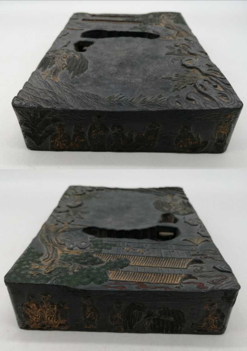 端渓硯 　書道用品　中国美術 蘭亭硯　何其仁作 端渓硯 書道用品 中国美術 蘭亭硯 何其仁作 中国 古硯 蘭亭墨