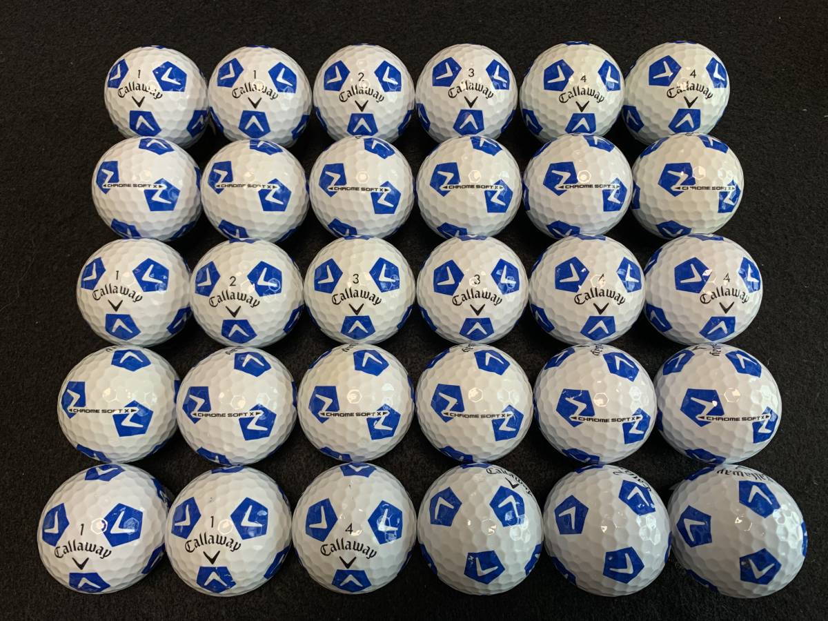 数量限定，お得 ランク ロストボール 2018モデルCallaway CHROME SOFT X TRUVIS キャロウェイ クロムソフトX トゥルービスボール ブルー(30個～)｜売買されたオークション情報、yahooの商品情報をアーカイブ公開 - オー ボール