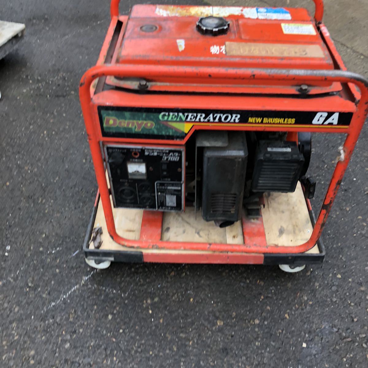 GA-3705 Yahoo!オークション 引取限定Denyo エンジン駆動 発電機 