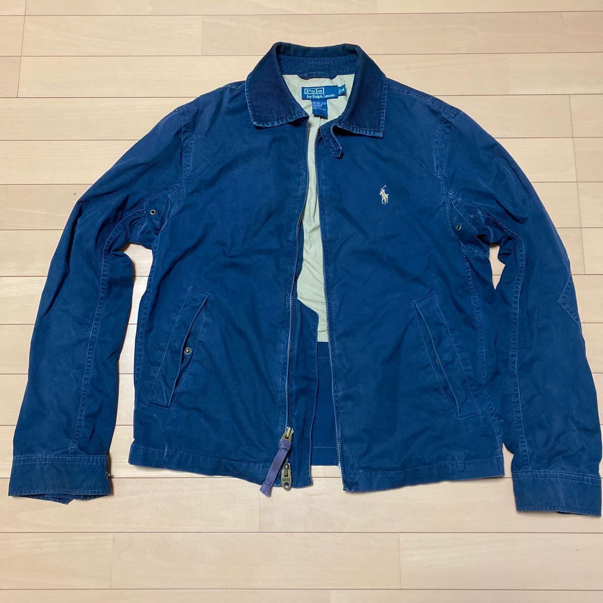 POLO RALPH LAUREN ポロラルフローレン USED加工 ジップ ジャケット 