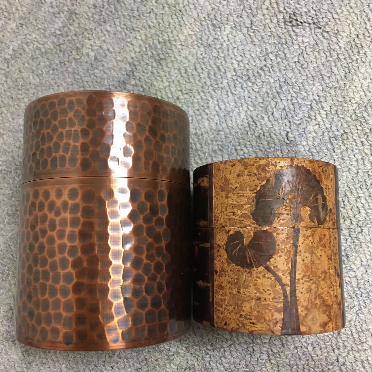 桜皮細工 茶筒 | 茶道具 樺細工 桜皮 あきたの伝統的工芸