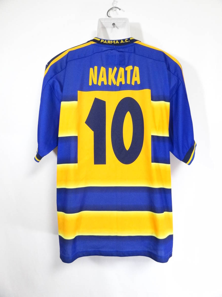 100%新品，人気SALE パルマ #10 NAKATA 中田英寿 02/03 ホーム ユニフォーム XL チャンピオン Champion PARMA イタリア joy サッカー シャツ(セリエA)｜売買されたオークション情報、yahooの商品情報をアーカイブ公開 - オー ユニフォーム