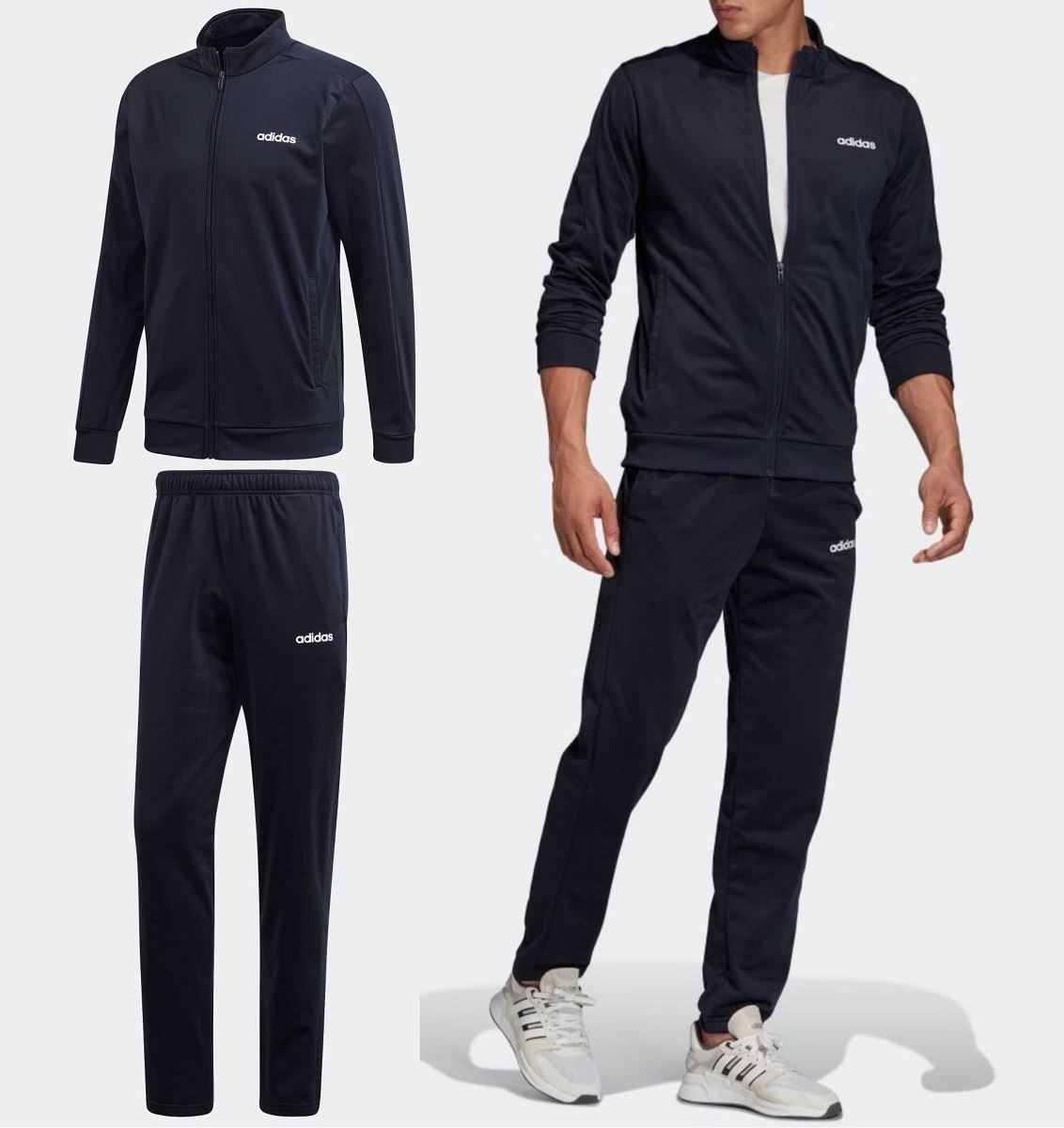 お得，人気 アディダス 2XO メンズ MTS BASICS トラックスーツ ネイビー 上下 シンプル ジャージ セットアップ 4L 3XL(アディダス)｜売買されたオークション情報、yahooの商品情報をアーカイブ公開 - オークフ ジャージ