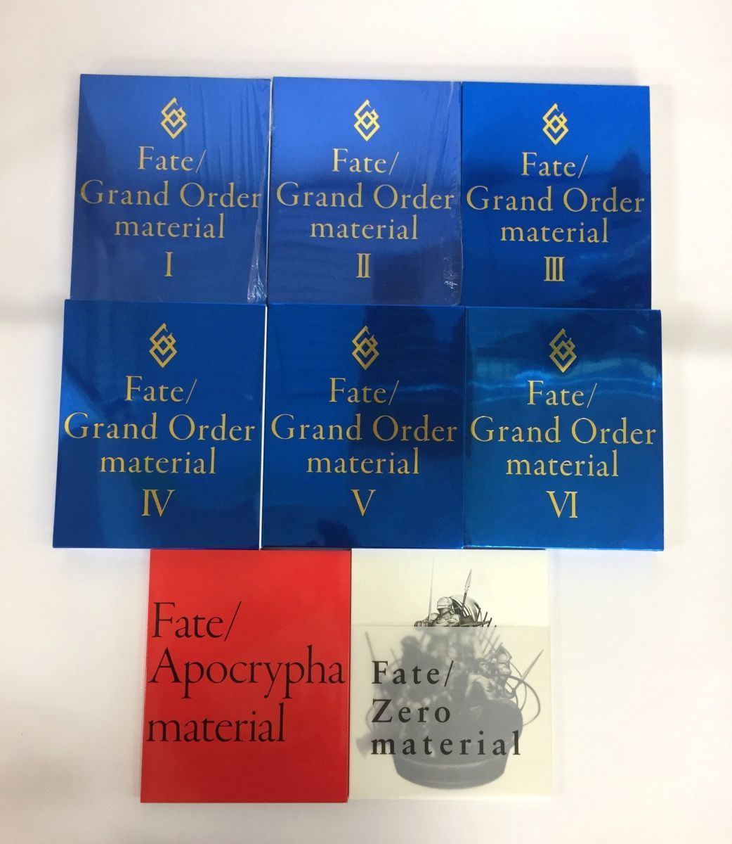 A00】雑誌 Fate/Grand Order material 1-6 Ⅰ-Ⅵ + Fate/Apocrypha