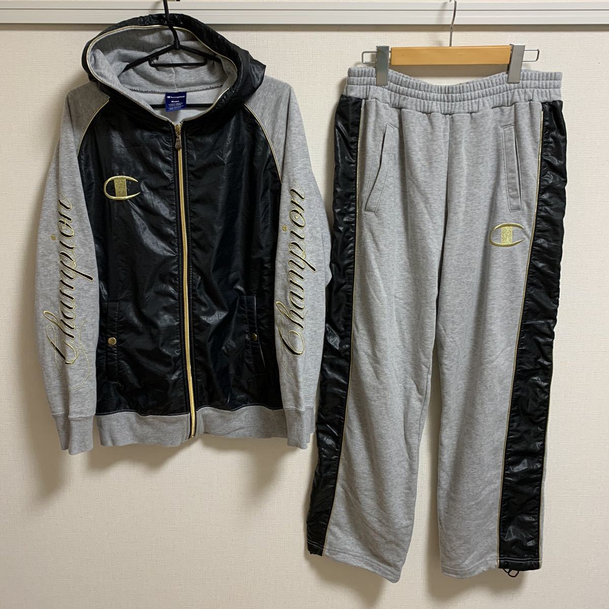  champion スウェット 上下セット M パーカー グレー 刺繍 トレーニングウェア スポーツミックス 魔裟斗(チャンピオン)｜売買されたオークション情報、yahooの商品情報をアーカイブ公開 - オーク ジャージ