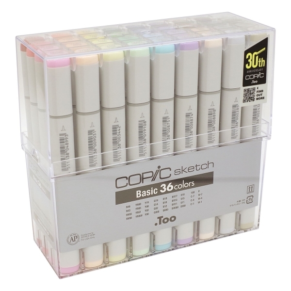 新品 送料無料 コピック スケッチ ベーシック 36色セット 未開封 COPIC 
