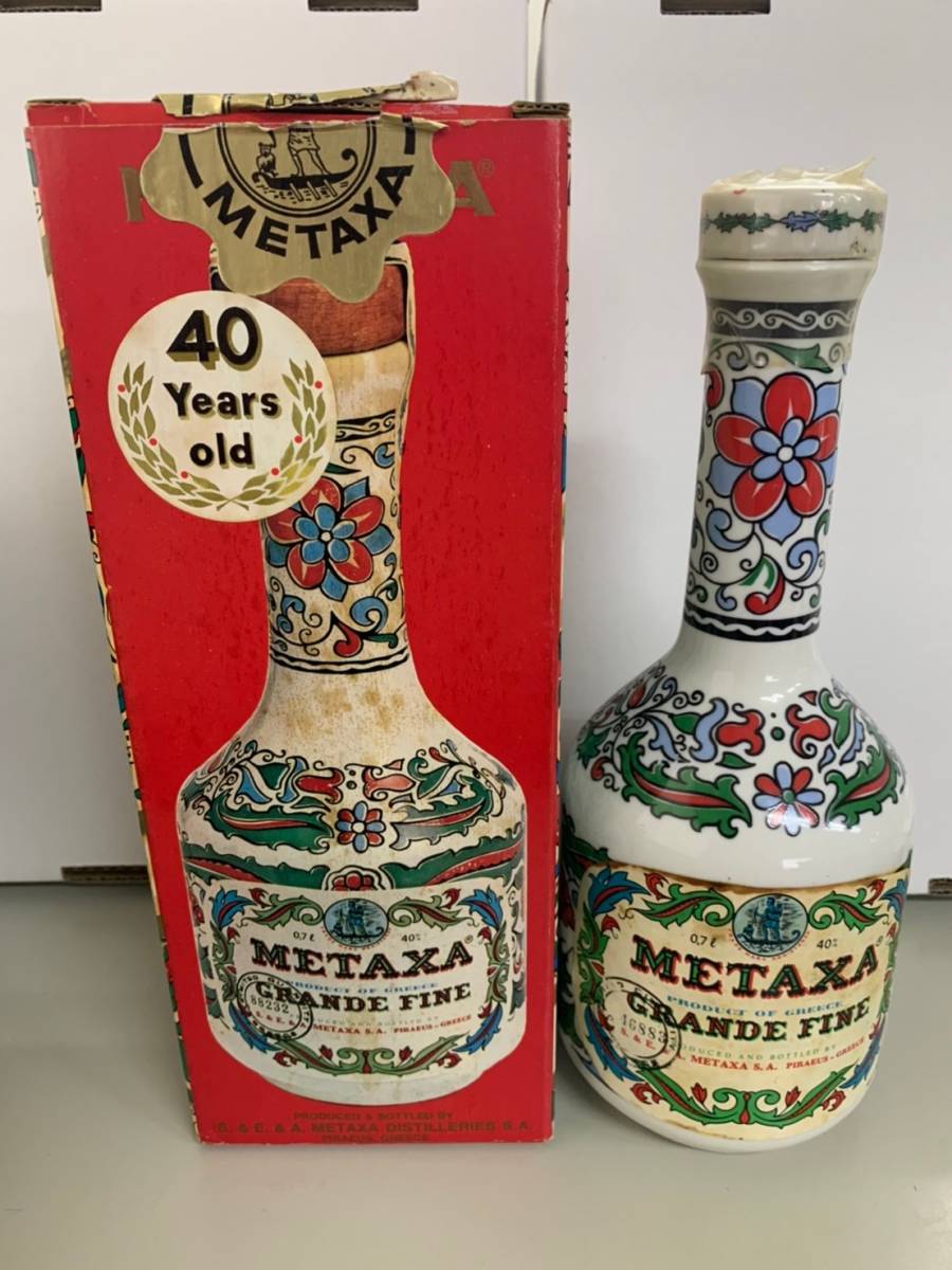  古酒 メタクサ グランドファイン 40年 箱付き METAXA GRANDE FINE 2本セット(ブランデー)｜売買されたオークション情報、yahooの商品情報をアーカイブ公開 - オークファン その他