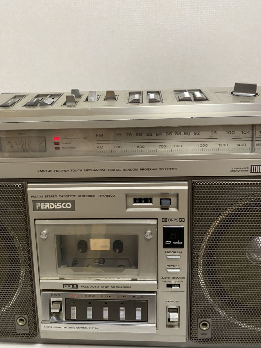日立 HITACHI ラジカセ TRK-8800 パディスコ カセットレコーダー