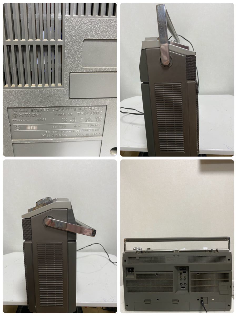 日立 HITACHI ラジカセ TRK-8800 パディスコ カセットレコーダー