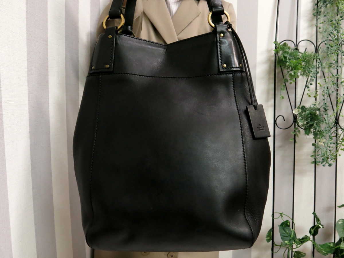 カーフ レザー ○超美品○GUCCI グッチ○GGキャンバス 本革 超美