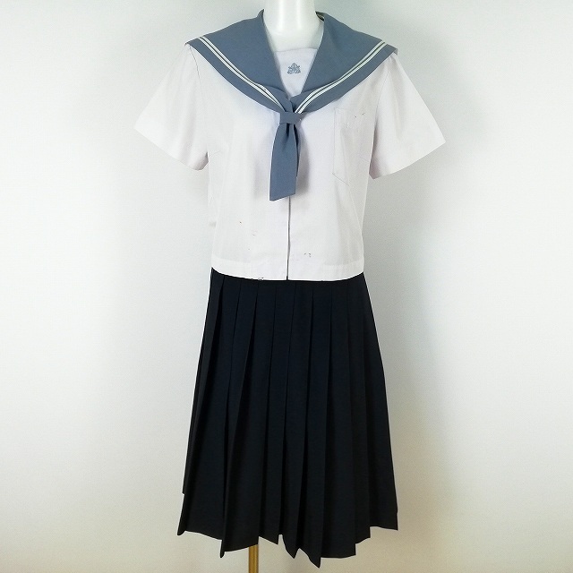 1円 セーラー服 スカート 上下3点セット LL 大きいサイズ バスト108 