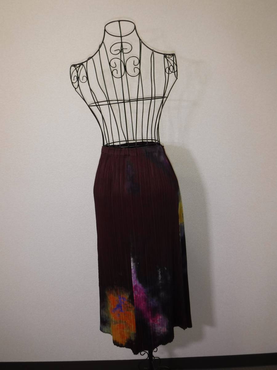イッセイミヤケ PLEATS PLEASE プリーツプリーズ サイズ1 ボルドー系 