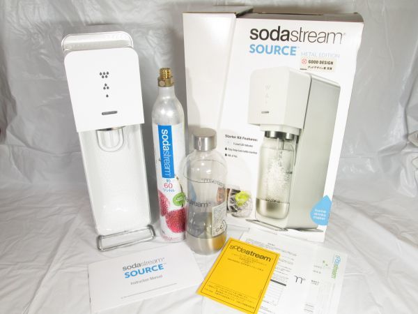 中古 Sodastream ソーダストリーム SOURCE ソース METAL EDITION