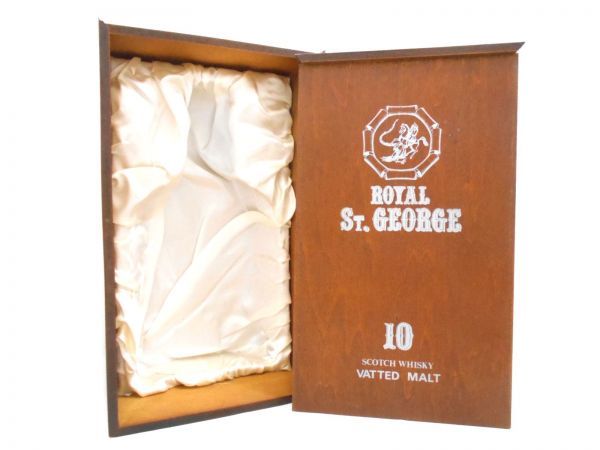 【品質保証，新品】 古酒 ROYAL ST. GEORGE ロイヤル セント ジョージ 10年 ピュア モルト スコッチ ウイスキー 特級 750ml 43% 木箱 未開栓 A34443N-M