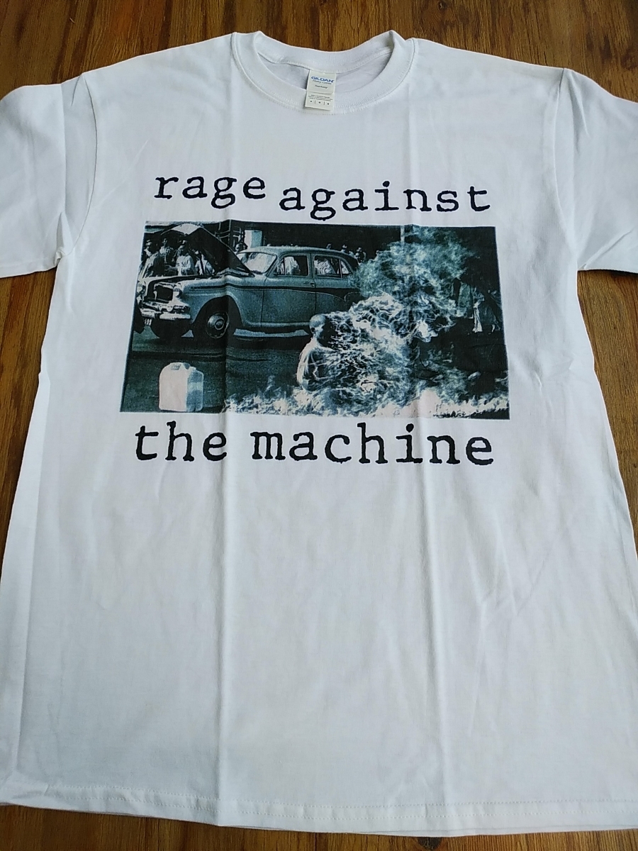 RAGE AGAINST THE MACHINE Tシャツ Bombtrack 白M レイジ・アゲイン