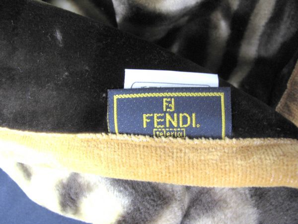 FENDI フェンディ ニューマイヤー バッグ柄 ブランケット 毛布 1円