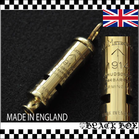 SOLIDBRASS ソリッドブラス 真鍮 無垢 Metropolitan ↑ Broad Arrow 1914 ブロードアロー ホイッスル UK GB ENGLAND イギリス軍 英国製