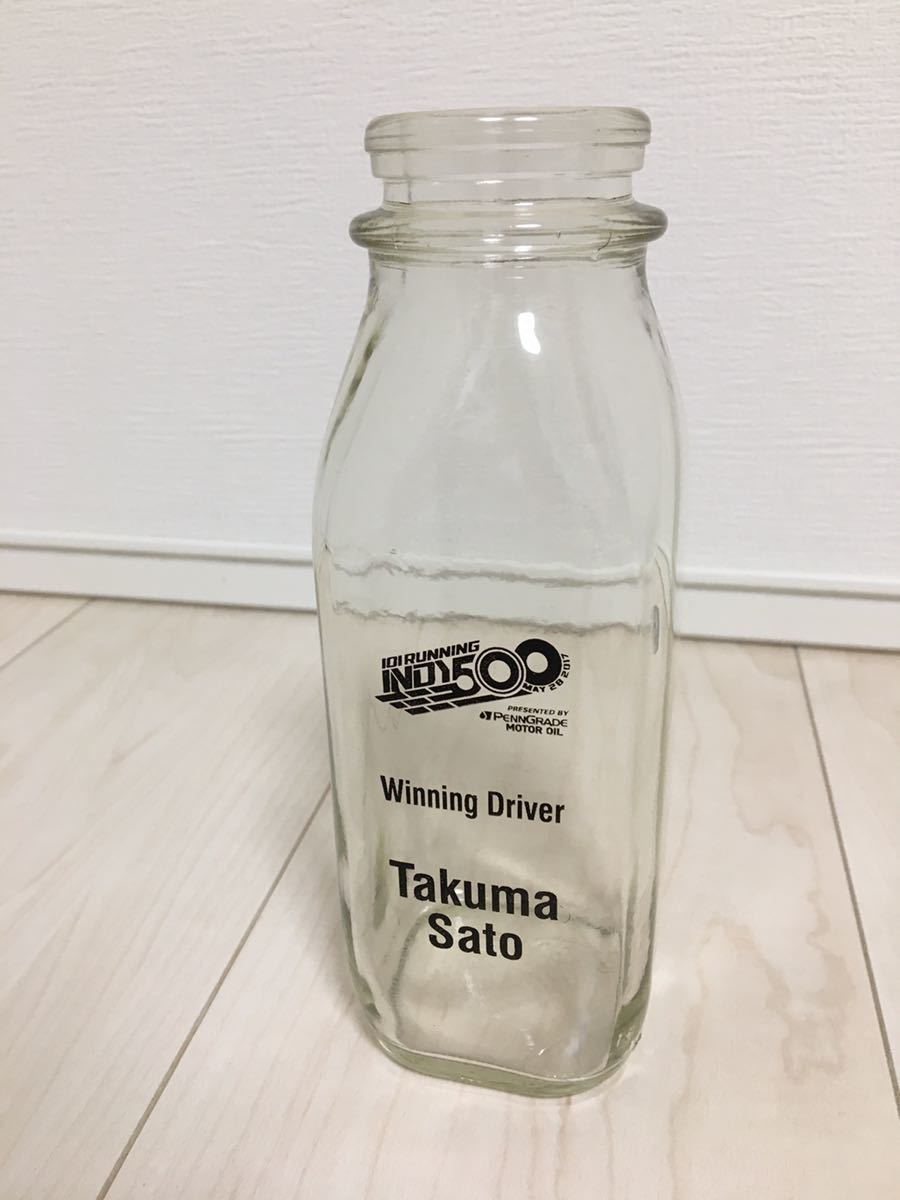全国無料，SALE 売切 INDY500 佐藤琢磨 ホンダ 優勝記念 牛乳瓶 ミルク 現地品(F1)｜売買されたオークション情報、yahooの商品情報をアーカイブ公開 - オークファン F1