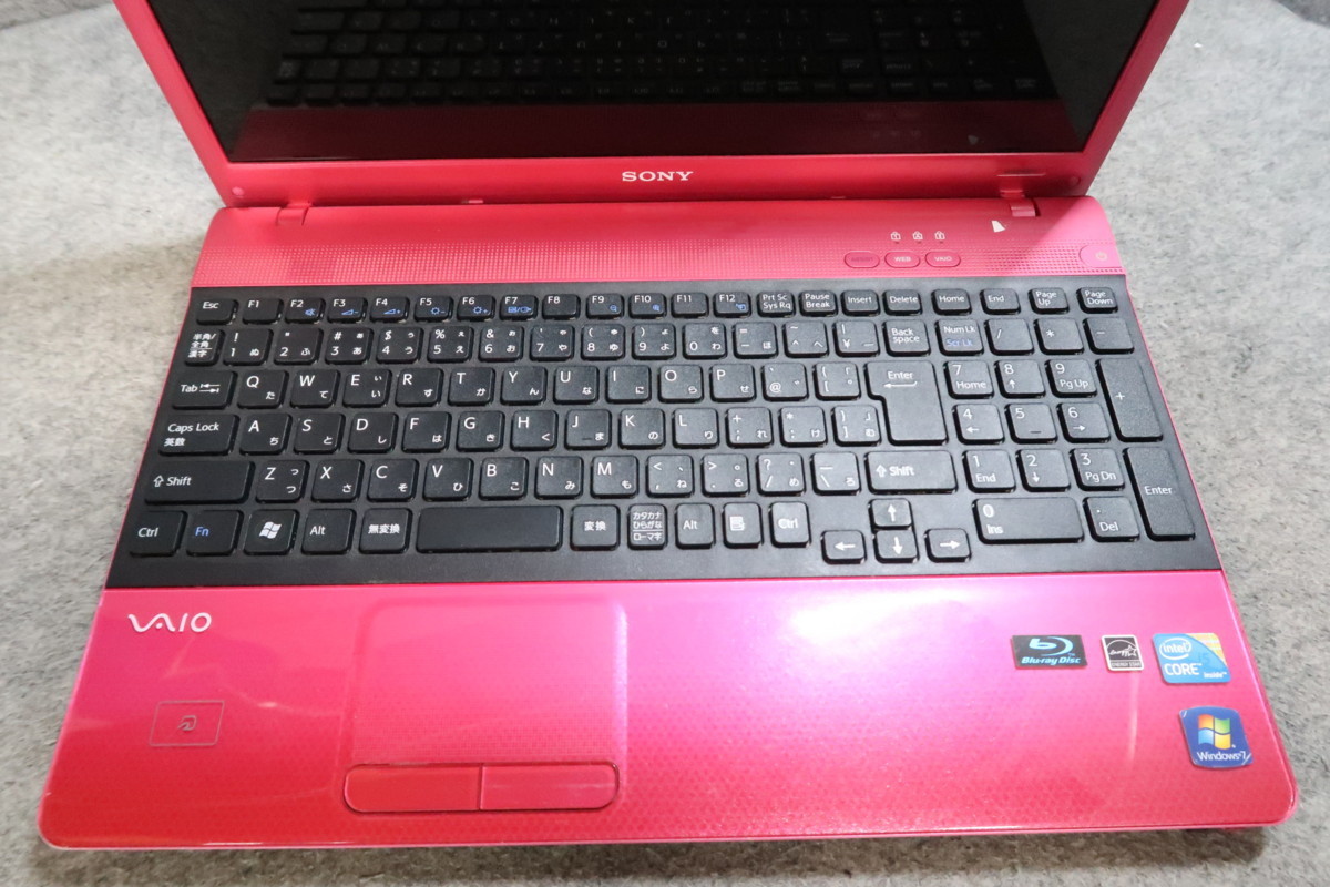 SONY VAIO VPCEB49FJ Core i5-480M 2.66GHz 2GB ブルーレイ ノート
