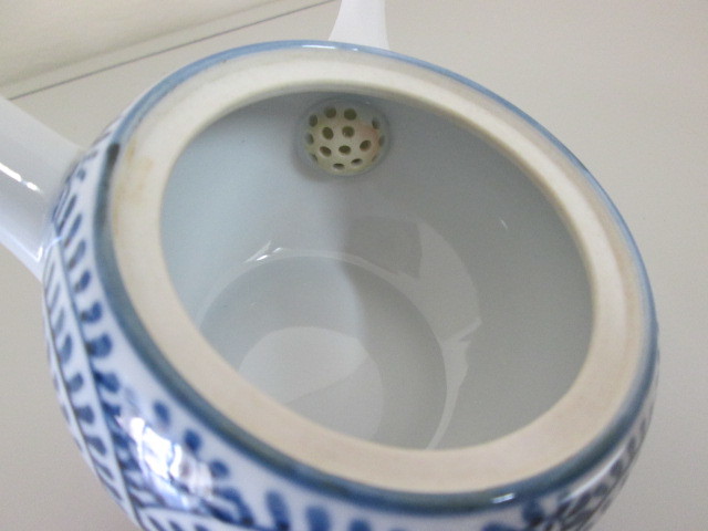 茶道具・煎茶]難あり（窯キズ現状） ☆有田焼「源右衛門作 是木米窯