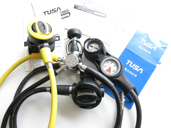 TUSA RS520レギュレーター＆オクトパス＆ゲージ＆BCホースセット
