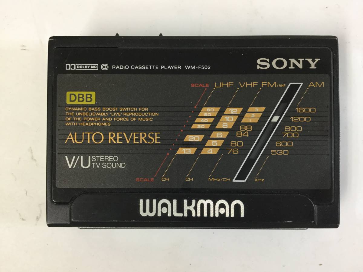 X066 SONY ソニー ラジオカセットプレーヤー WM-F502 家電、AV、カメラ