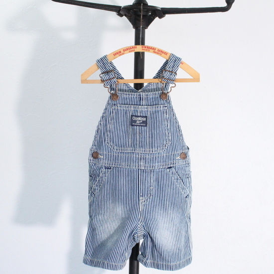 Oshkosh ヒッコリー オーバーオール キッズ 子供服 サロペット デニム ストライプ オシュコシュ ショート丈 古着 古着卸 激安 検 90s オーバーオール 売買されたオークション情報 Yahooの商品情報をアーカイブ公開 オークファン Aucfan Com