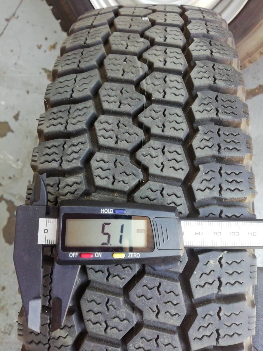 【即決あり】ファルケン製スタッドレス　S743　165R13/6PR　２本セット中古品　プロボックス・サクシード　車検・貿易・ノーマル戻し等に_4