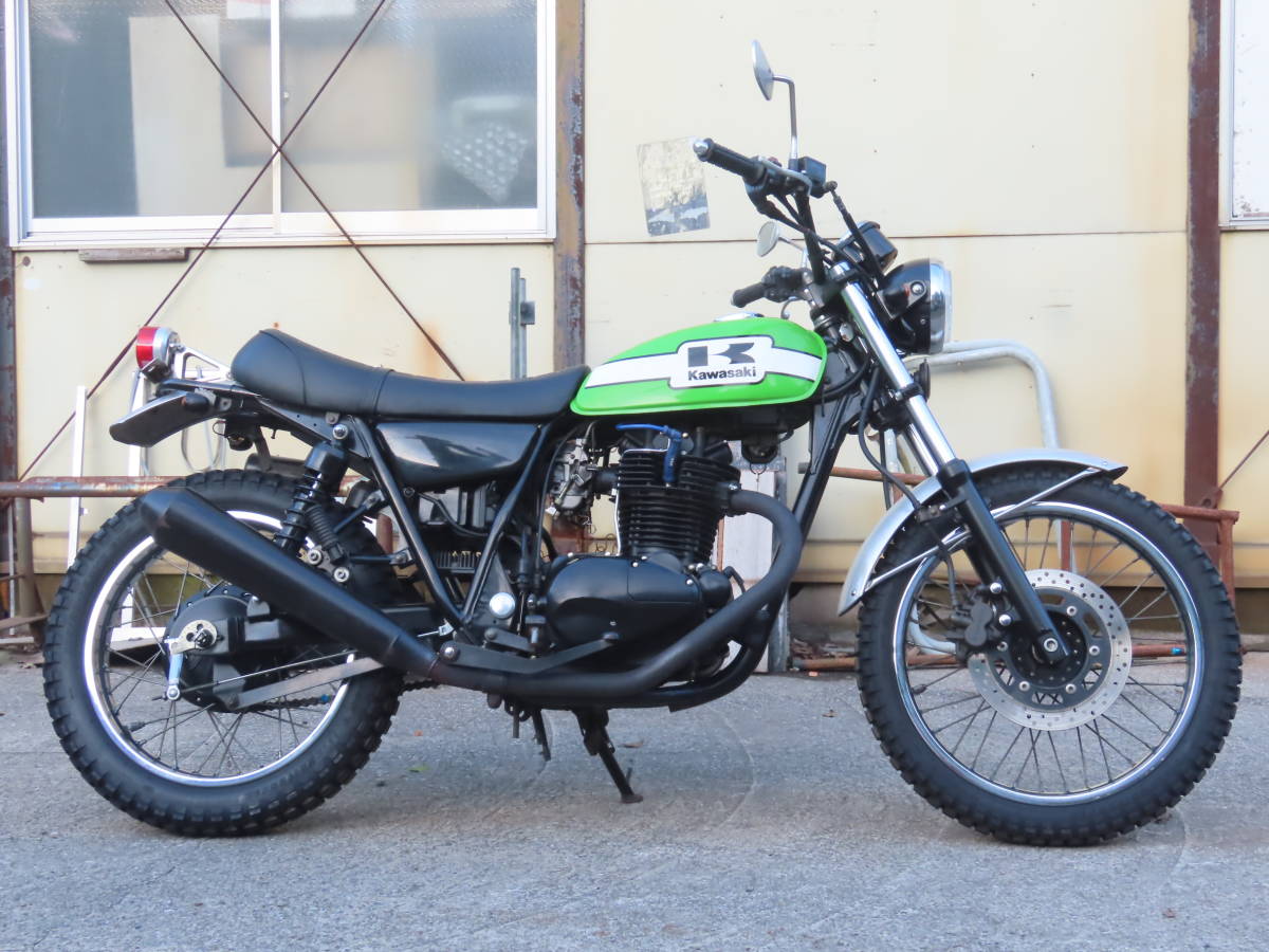 カワサキ 250TR 250trライトカスタムkawasakiキャブ車人気ライム 