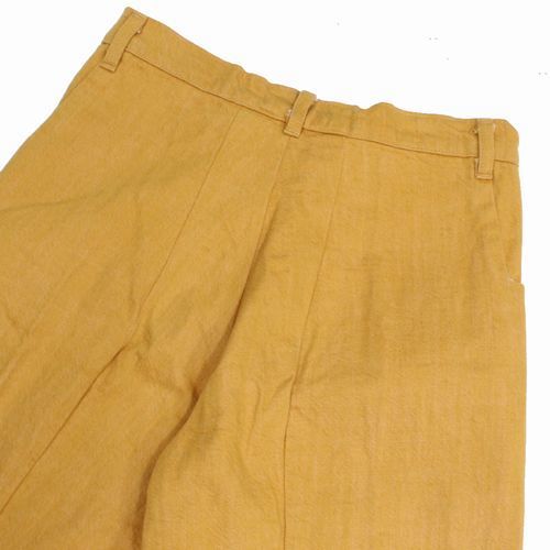 ZED フレアパンツ イエロー ZED ジーイーディー low rise vertical flair pant フレア パンツ 4