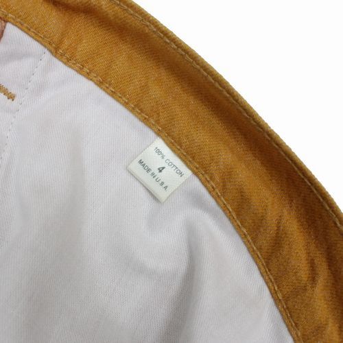 ZED フレアパンツ イエロー ZED ジーイーディー low rise vertical flair pant フレア パンツ 4